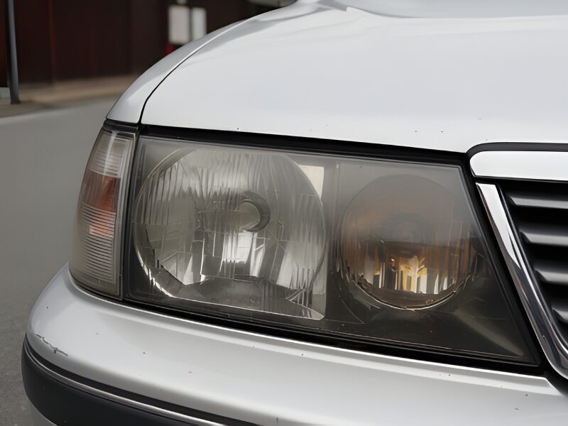 白くくすんだヘッドライト画像