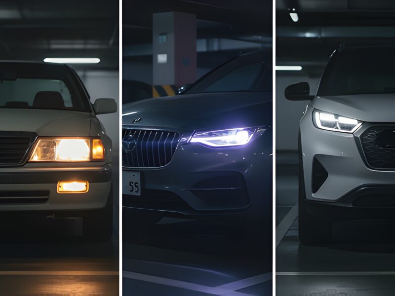 ハロゲン・HID・LEDのヘッドライト画像