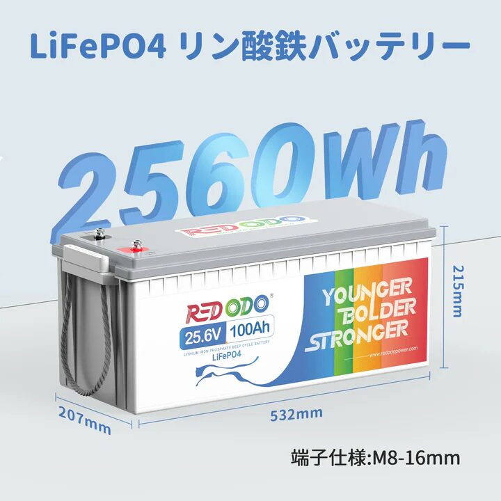 リン酸鉄リチウムイオンバッテリーの特徴